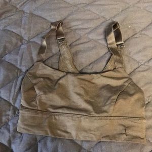 Black lulu sports bra